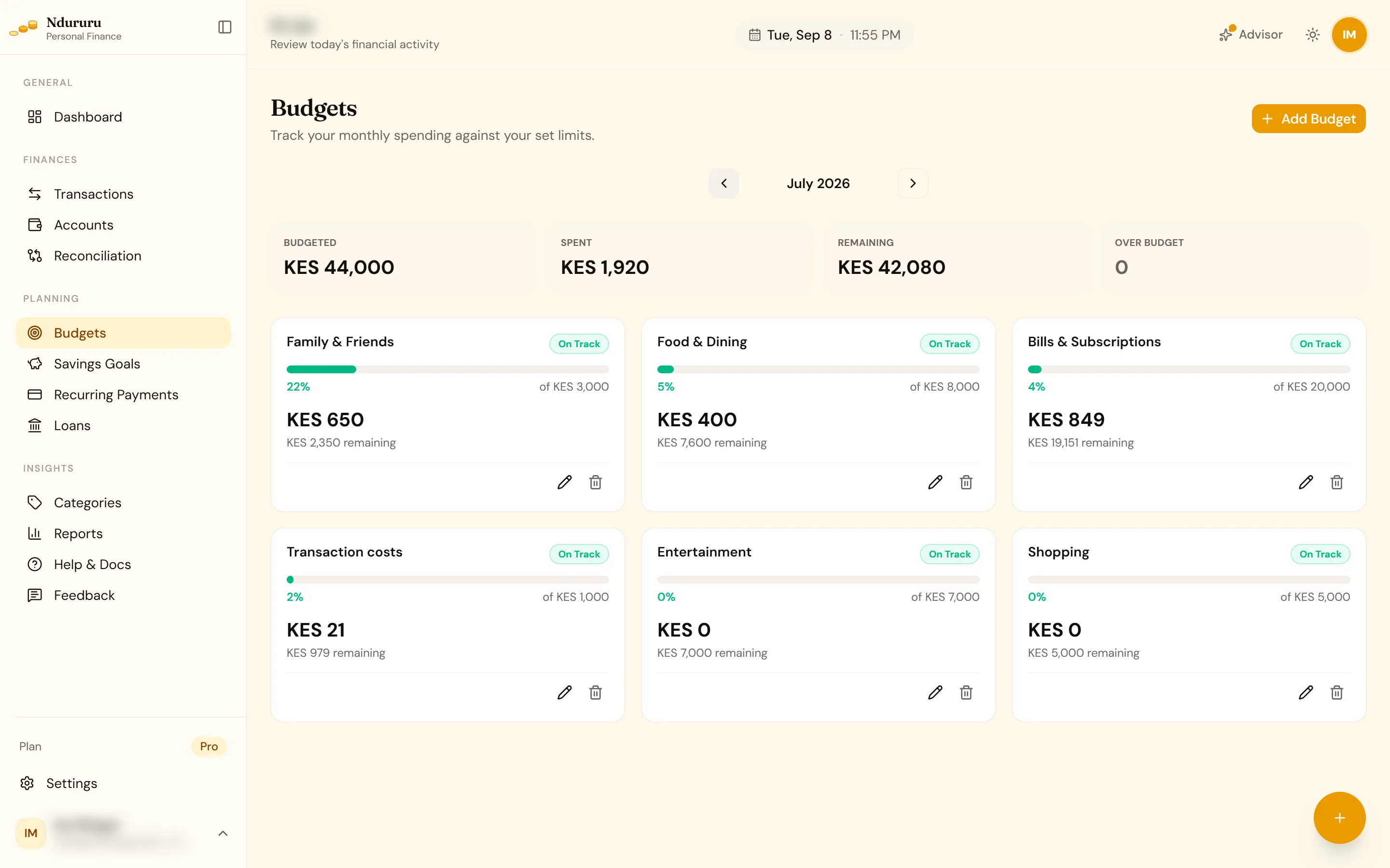 Budgets, goals, and loans that stay honest